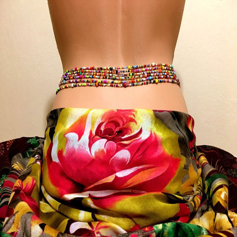 Body Jewelry For You - Cadena de vientre con cuentas en