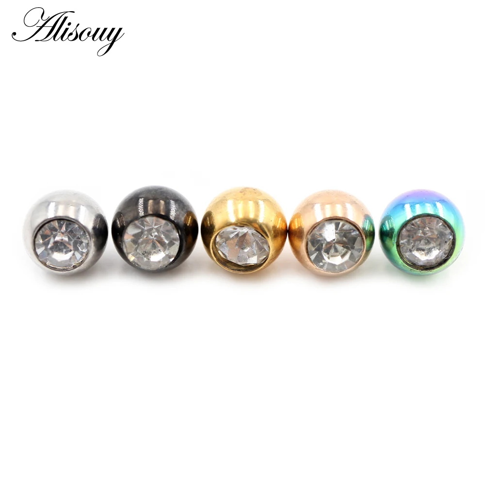2 piezas de acero inoxidable c - Body Jewelry Replacement Ball reseña y precio