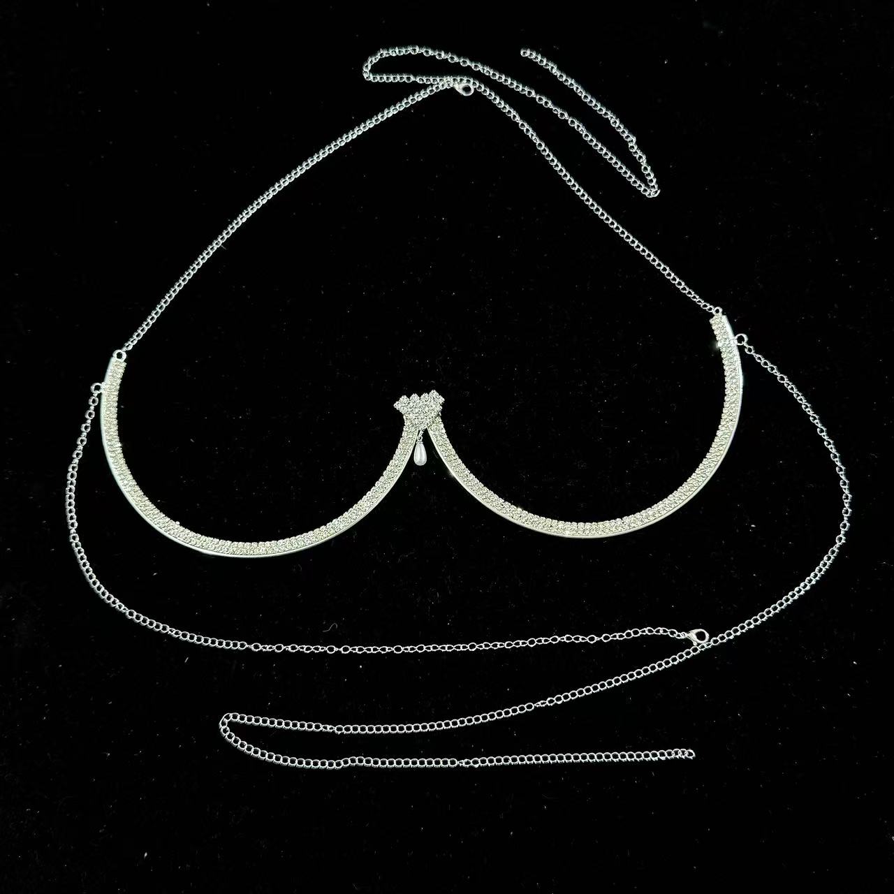 Soporte para el pecho para muj - Body Jewelry Necklace reseña y precio