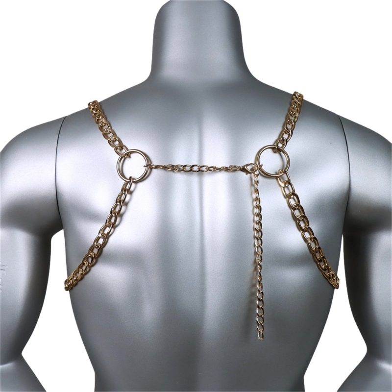 Cadena Metal para pecho para h - Body Jewelry Necklace reseña y precio