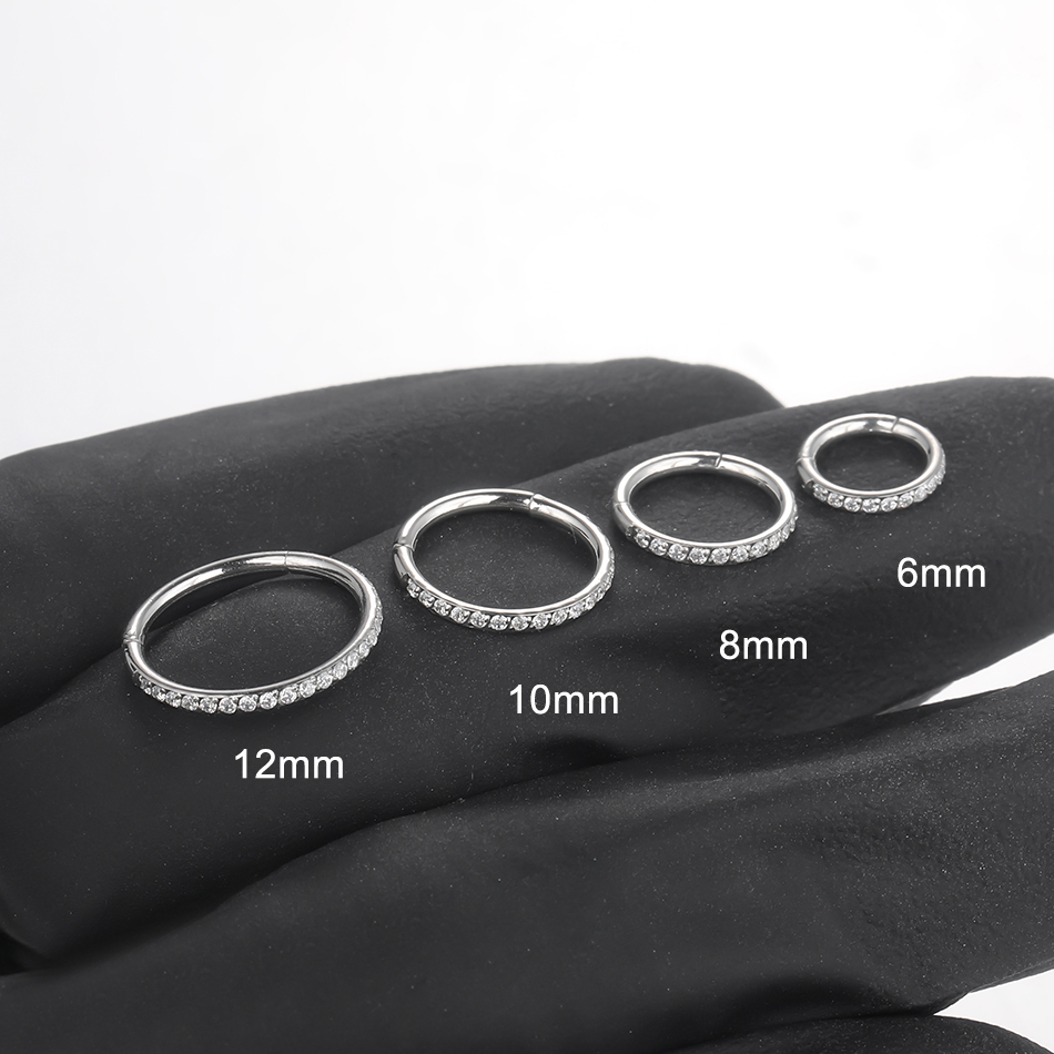 1 Uds. Pendientes de aro de ci - Body Jewelry Surgical Steel reseña y precio